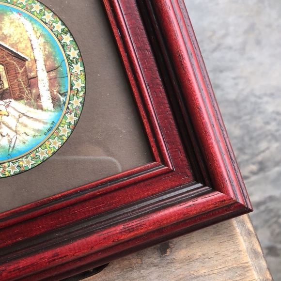 P. Buckley Moss Set of 3 Ornaments in Custom Frame - Picture 11 of 15